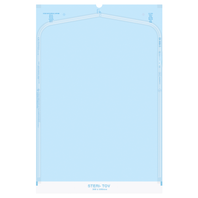 Sachets De St&eacute;rilisation Autocollants, 300 x 500mm Steri-Tov - Lot De 200
