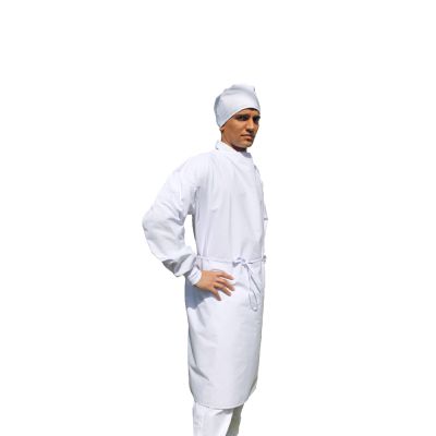 Surblouse Lavable A Manches Longues Blanche - 1 Pièce