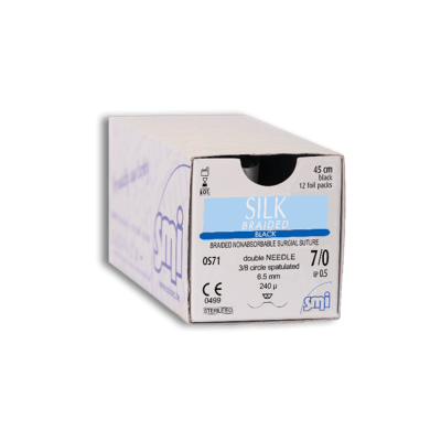 Sutures Non Résorbables En Soie Ophthalmic Surgery - Boite De 12